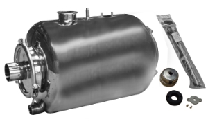 MS Receiver Assembly 60L 76mm 1 Pump (Clamp-On Lids)