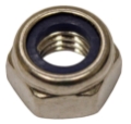 MS Nut Hex Nyloc M6 S/S
