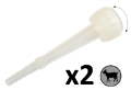 MS Pack Liner Silicone Goat Domed (2) MS997 (Ø22)