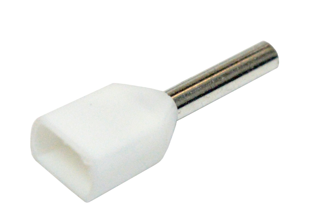 MS Ferrule Twin Boot 0.5mm Sq White