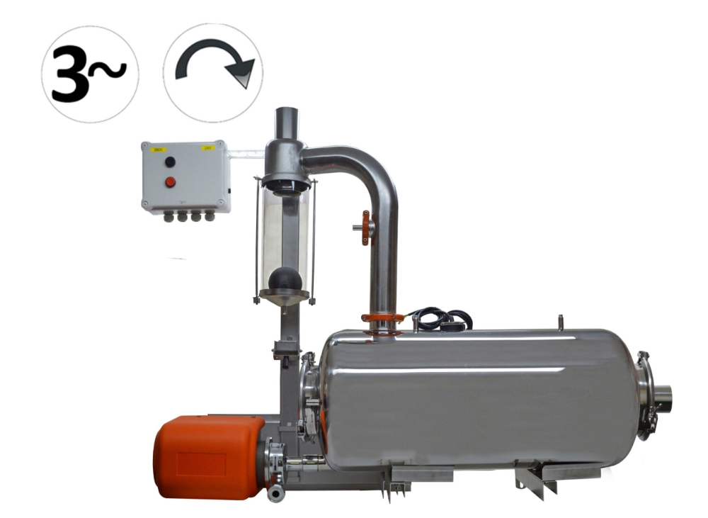 MS Complete Milk Receiver Set 100L 1 Outlet 3 Ph
