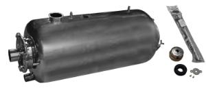 MS Receiver Assembly 100L 76mm 1 Pump (Clamp-On Lids)