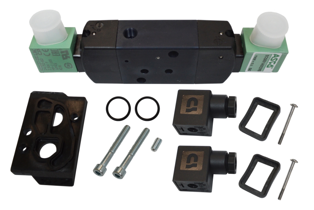 MS Sol Valve Doub 24V 50Hz Tandem Plugs & Coils