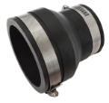 MS Connector Reducing 3" x 2" Rubber With Clips