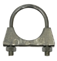 Pack 42mm x M8 U Bolt & Metal Saddle BZP