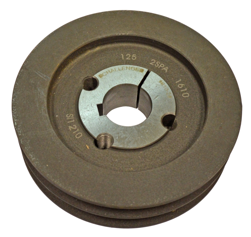 MS Pulley 2A Twin Groove 132 PCD 28 Bore