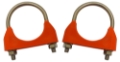 MS Pack U Bolt & Saddle 40mm (2) Orange M6