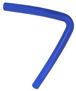MS Long Radius Reducing Elbow Blue Silicone 22 x 19 x 34mm