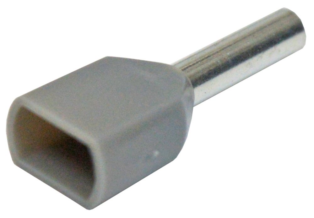 MS Ferrule Twin Boot 0.75mm Sq Grey